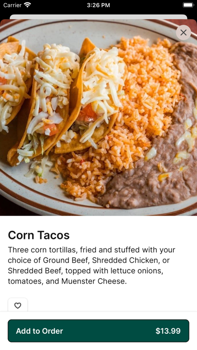 Pancho Villa's Mexican Cuisine iPhone screenshot 3 - Food & Drink app