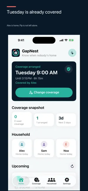 GapNest: Family Coverage screenshot 1