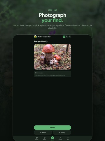 Mushroom Checker iPad screenshot 1