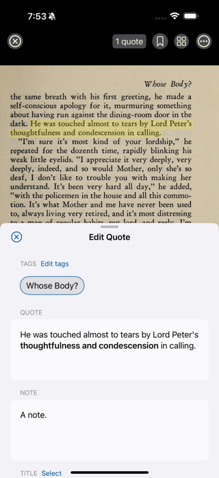 Quote Archive: Read, Save Text Screenshot 7 of 10