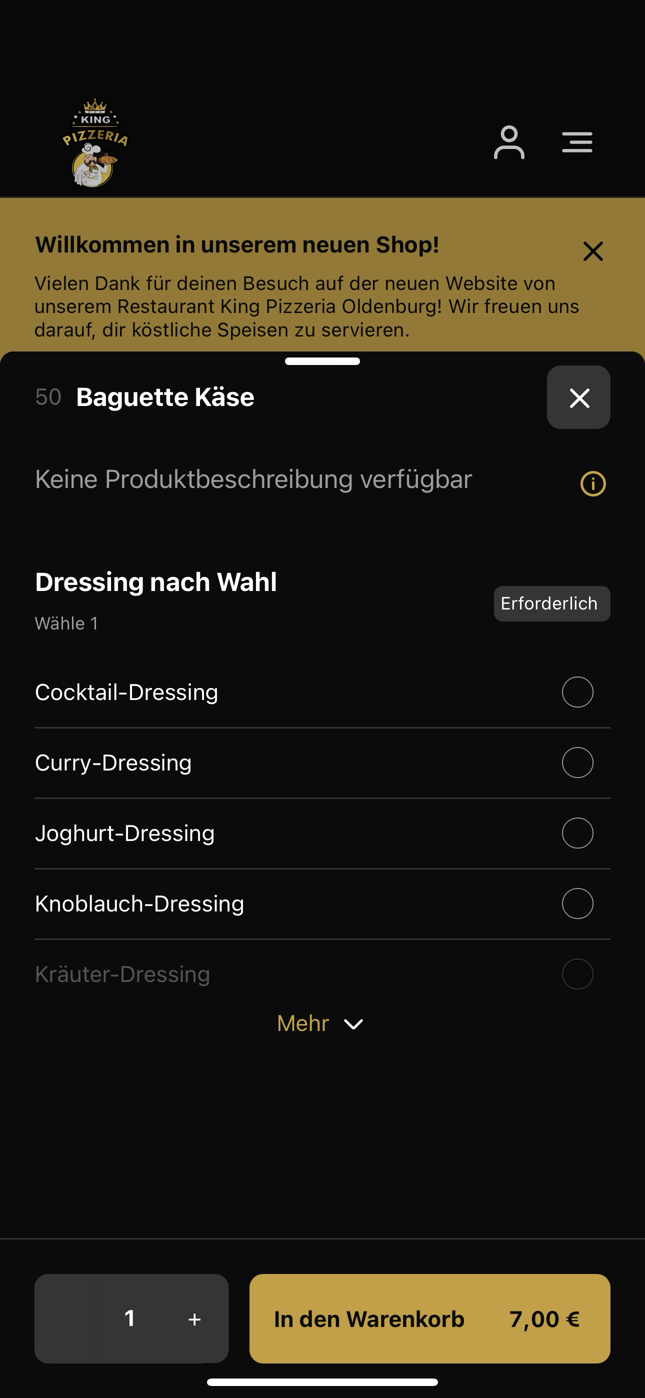 King Pizzeria Oldenburg