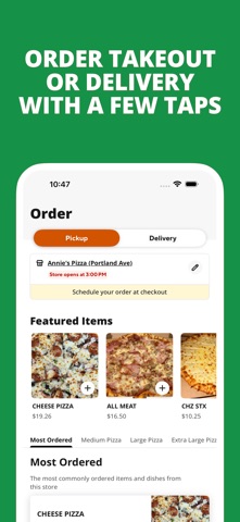 Annie's Pizza App iPhone screenshot