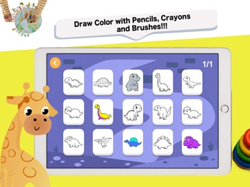 Toddler Kids Colouring Games iPad screenshot