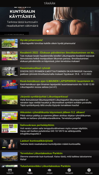 Liikuntakeskus Parkki Screenshot