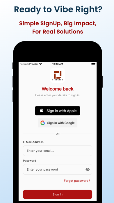 Dispunet screenshot