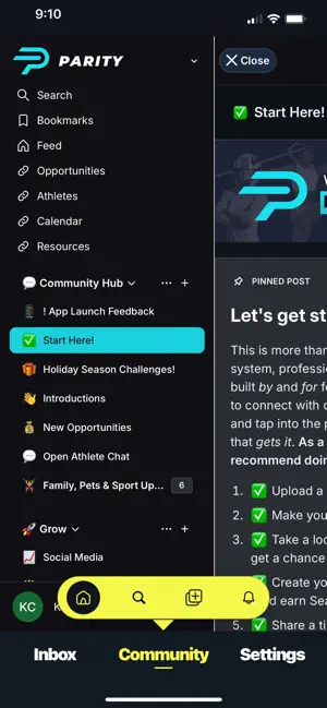 Parity Athletes screenshot 2
