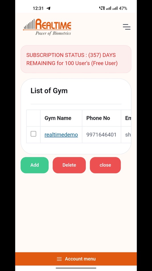 #2. Realtime Gym (iOS) 게시자: Rs Solutions