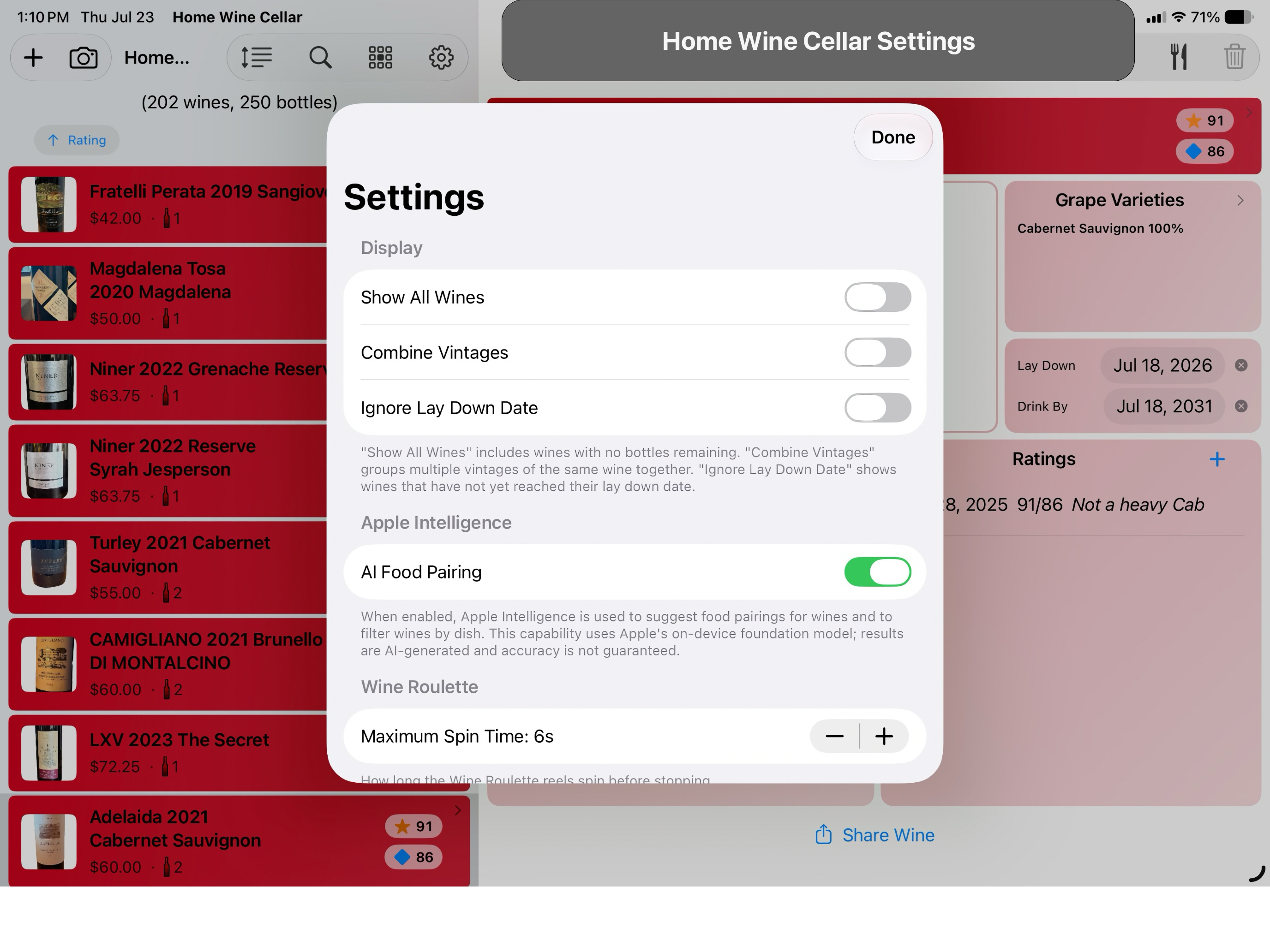 Home Wine Cellar screenshot 16