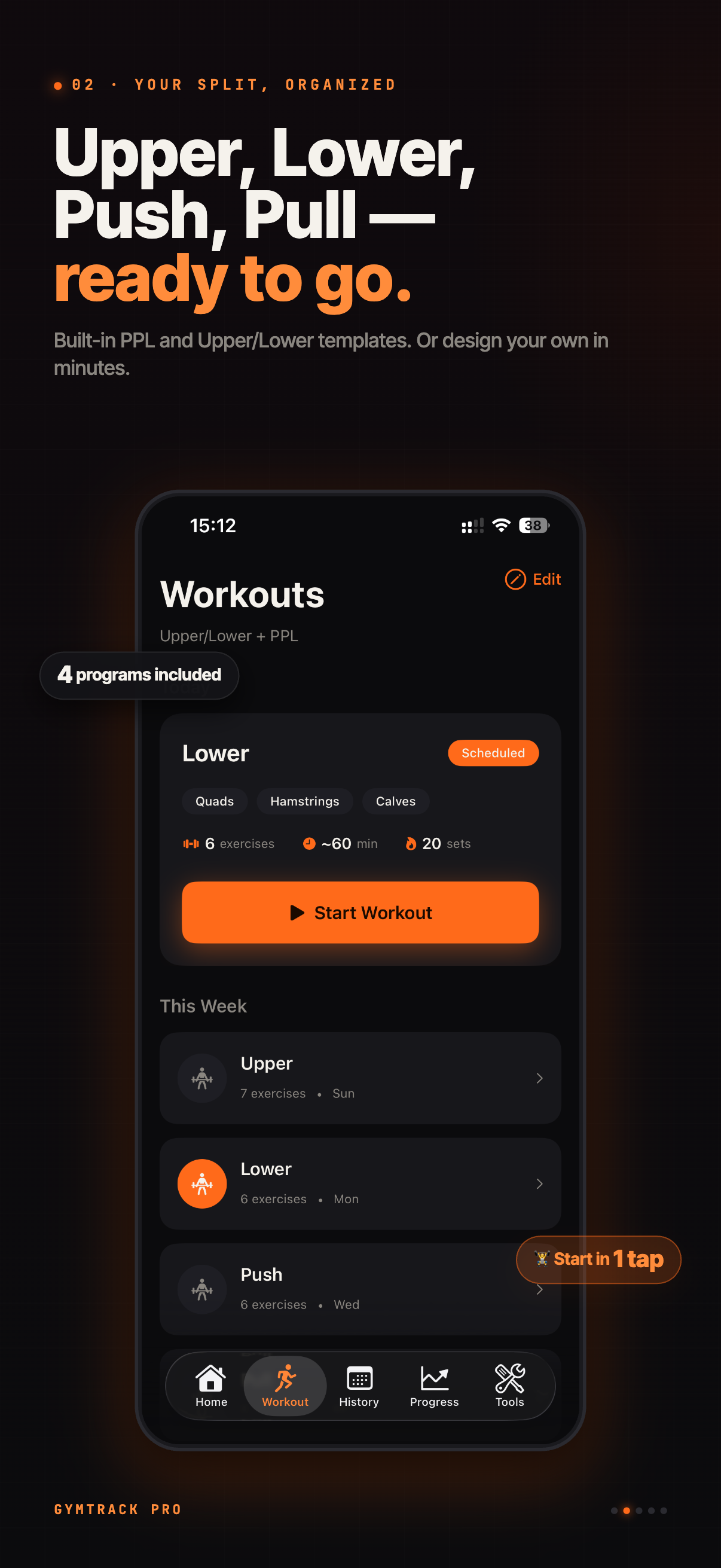 Gym Track Pro Lifter Log