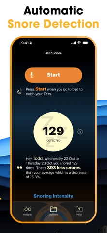 AutoSnore: Snoring Recorder App Store preview screenshot 2