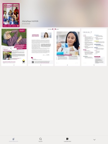 Altenpflege epaper iPad screenshot