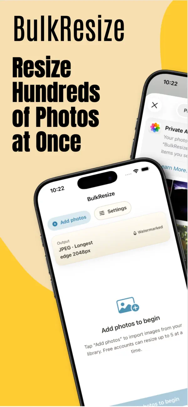 Screenshot #1 pour BulkResize: Photo Resizer