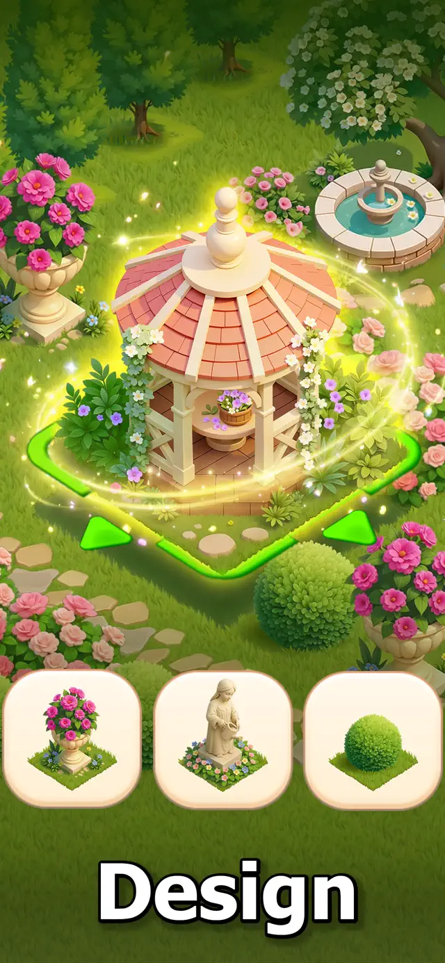 Garden Getaway: Merge & Design screenshot 4