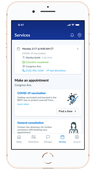 Reef Family Pharmacy app screenshot