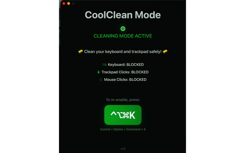 CoolClean Mode screenshot