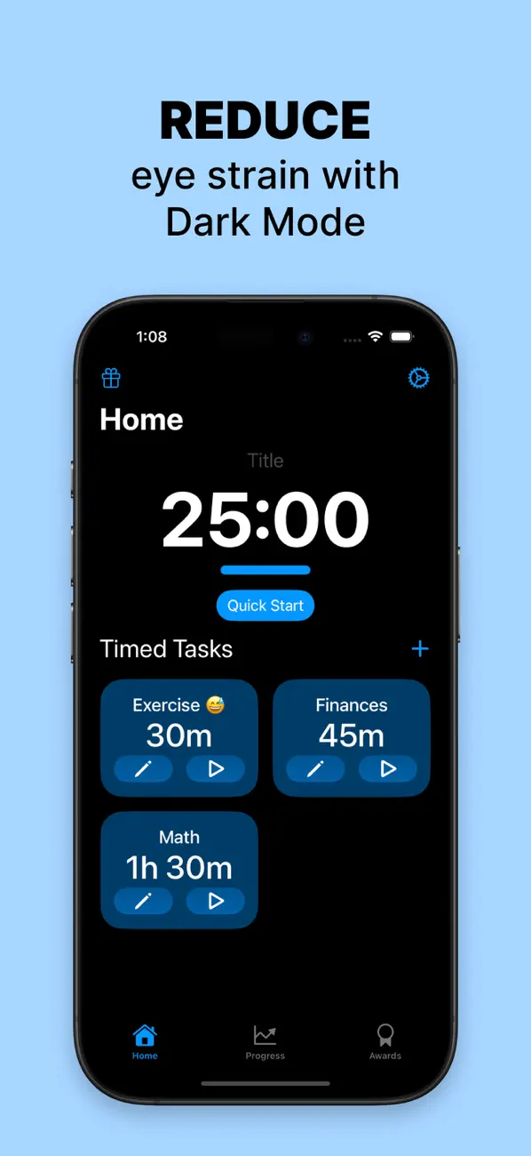 #6. Study Timer - Shadow Task (iOS) 作者: Curvachip LLC