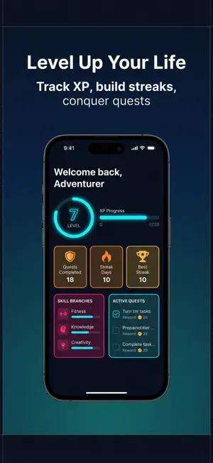 QuestFlow: Life Gamified screenshot 1