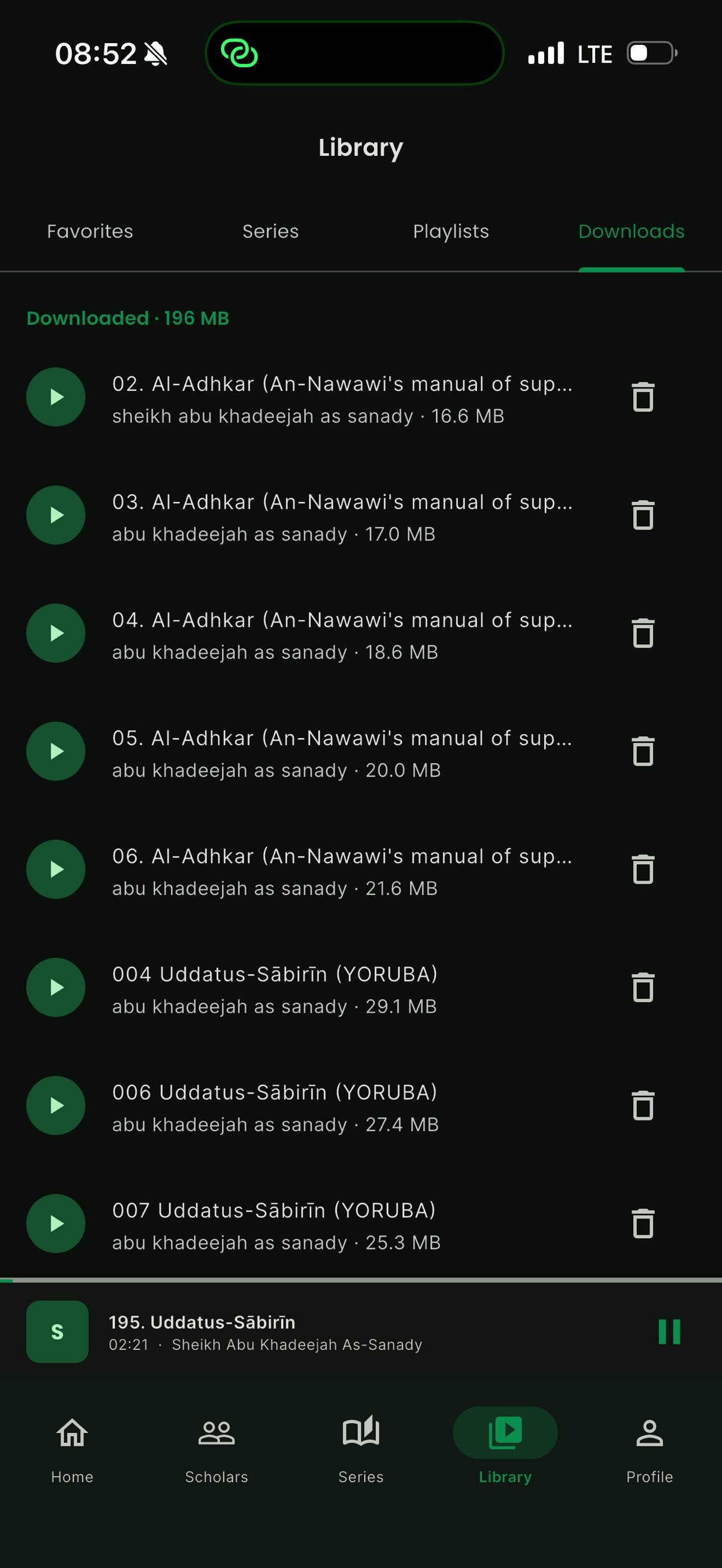 Screenshot 8 of Fawaa'id: Islamic Lectures
