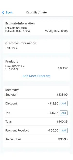 Quick Estimates SupplyCircle screenshot 3