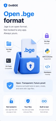 DotBGE: File Encryption iPhone screenshot