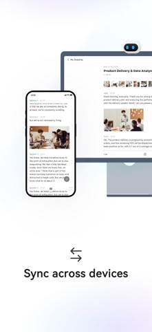 Deepting AI Transcribe Summary iPhone screenshot