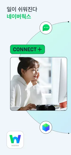 네이버웍스 NAVER WORKS iPhone screenshot 1