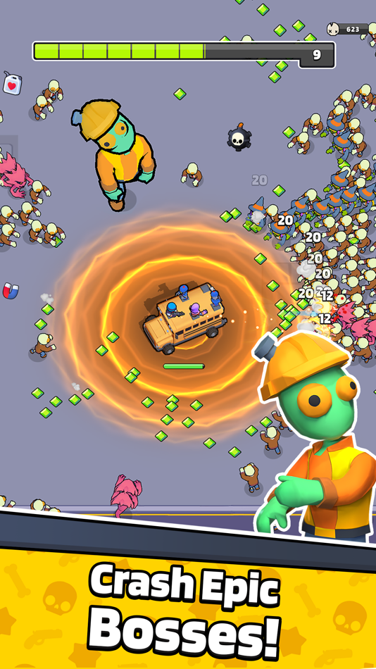 #3. Survivor Bus: Zombie Crash 3D (iOS) 由: Frantic Games