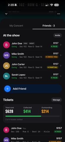 Setbreak - Concert Tracker screenshot 6