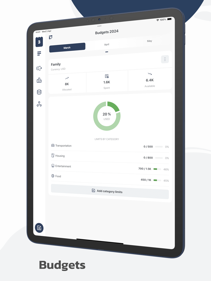 Octopus Budget, Money Tracker