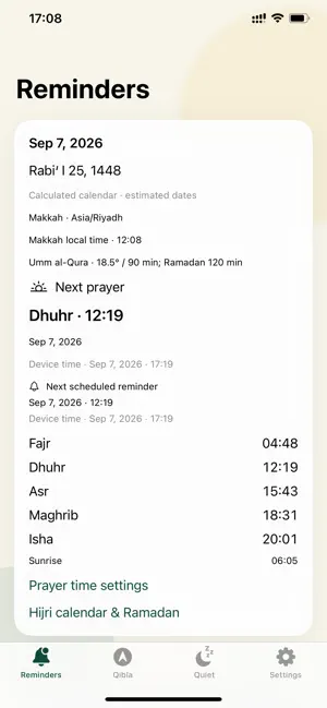 Prayer Companion: Qibla screenshot 2