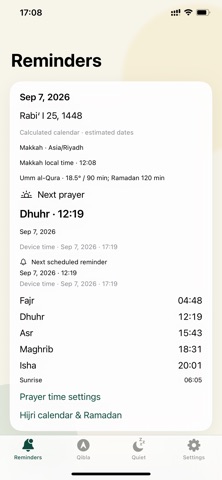 Prayer Companion: Qibla Screenshot 2 of 9