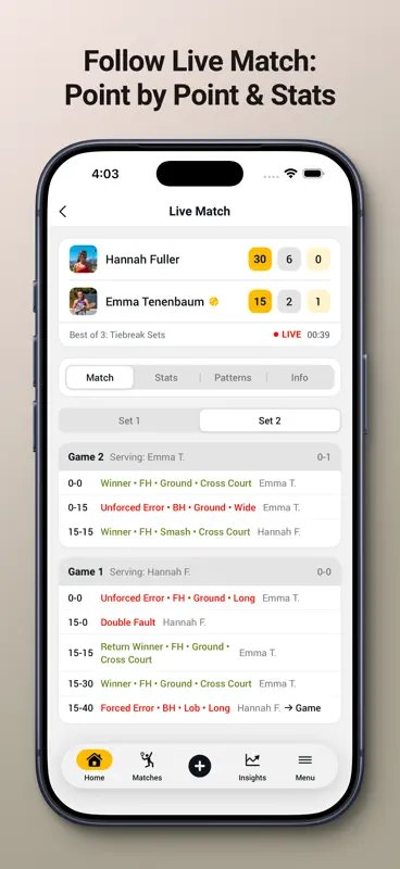 Smashpoint Tennis Tracker screenshot 2 of 10