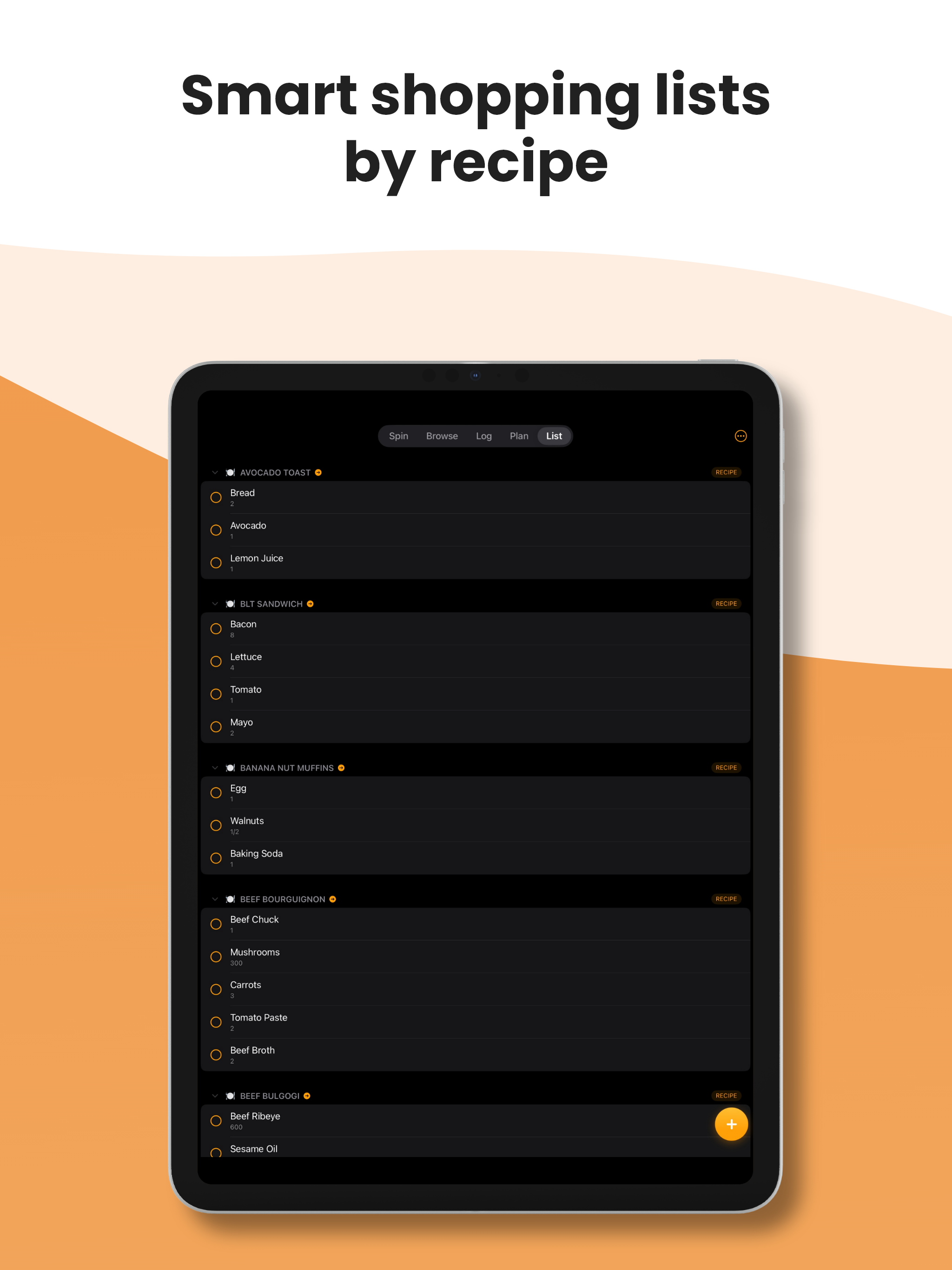 Tonight's Menu