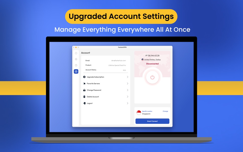 #2. FastestVPN - Secures Privacy (macOS) 由: FASTEST TECHNOLOGY PTY LTD