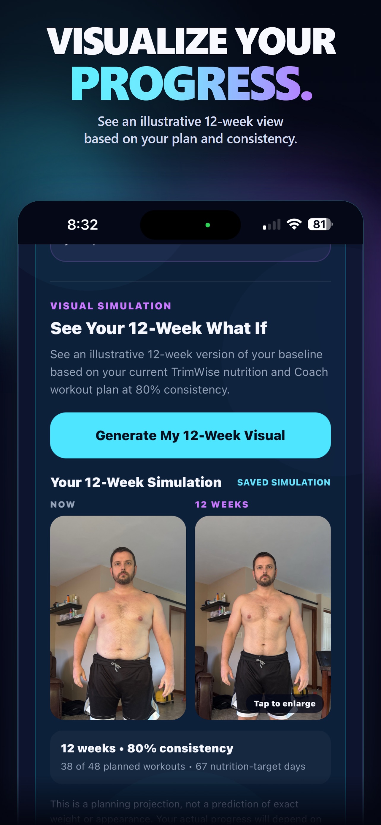 Screenshot 8 of TrimWise: Nutrition & Fitness