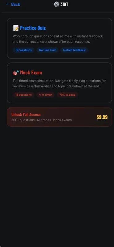 Mechanic Exam Prep screenshot 3 of 5