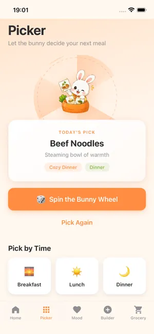 BunRecMeal iPhone screenshot 2