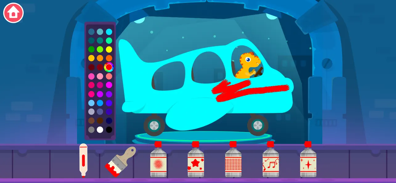 Screenshot #1 pour Jeux de bus dinosaure