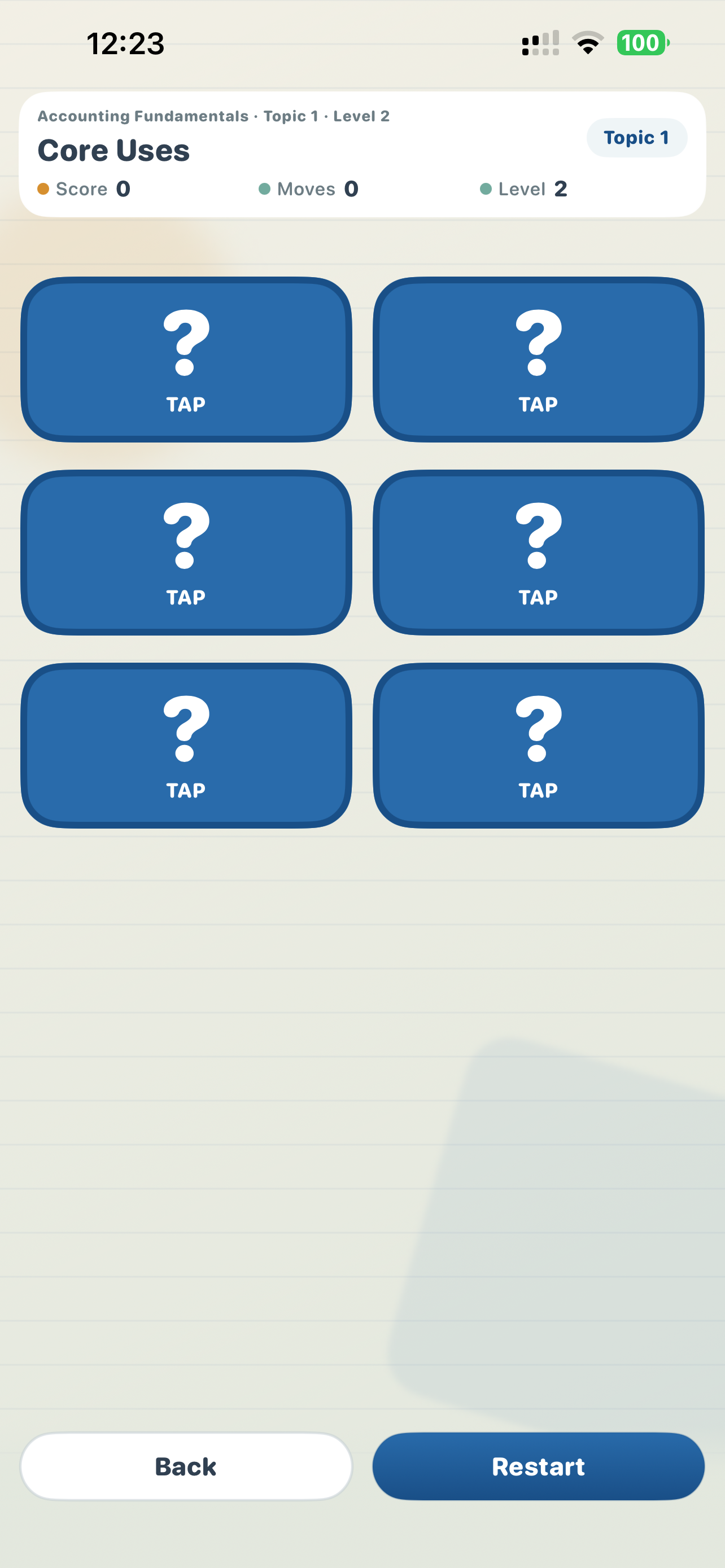 Accounting Memory Games screenshot 7