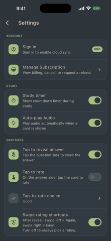 Memoriq - Smart Flashcards Screenshot 6 of 9