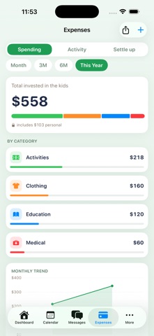 Kopare: Co-Parenting Calendar screenshot