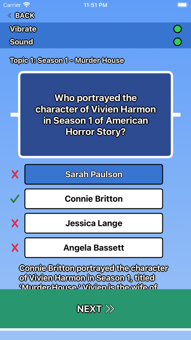 Screenshot 3 of American Horror Story Trivia App