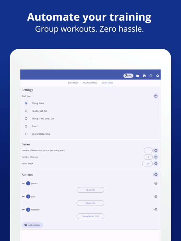 Photo Finish: Automatic Timing iPad screenshot 4 - Sports app