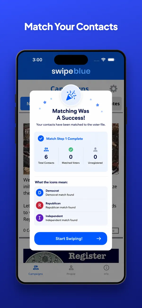 Screenshot #1 pour SwipeBlue to Change the World