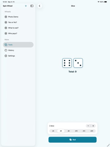 Spin the Wheel — Decide Now iPad screenshot