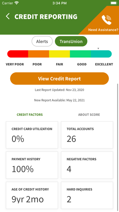 GFCU MyBenefits Screenshot