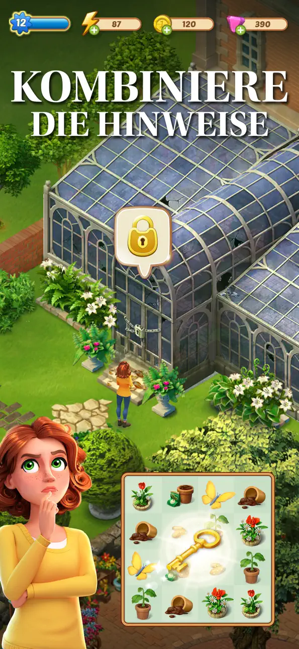Merge Mansion: Puzzles & Story iOS Mod IPA screenshot 2 - iOS game interface