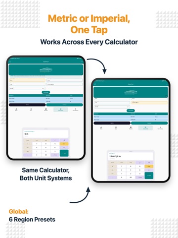 Construction Calculator A1 Pro iPad screenshot