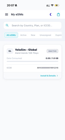 VelaSim - Global eSIM Data Screenshot 4 of 10