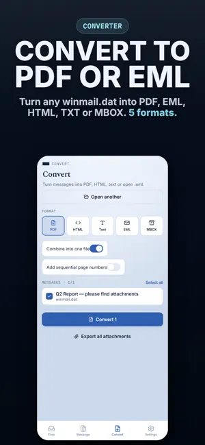 Winmail.Dat Opener · Win Dat screenshot 3